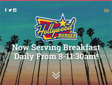 Tablet Screenshot of hollywood-burger.com